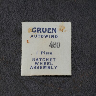 NOS Gruen 480-275AD Ratchet Wheel New Old Stock Genuine Sealed Part 1416 (#C6D6)