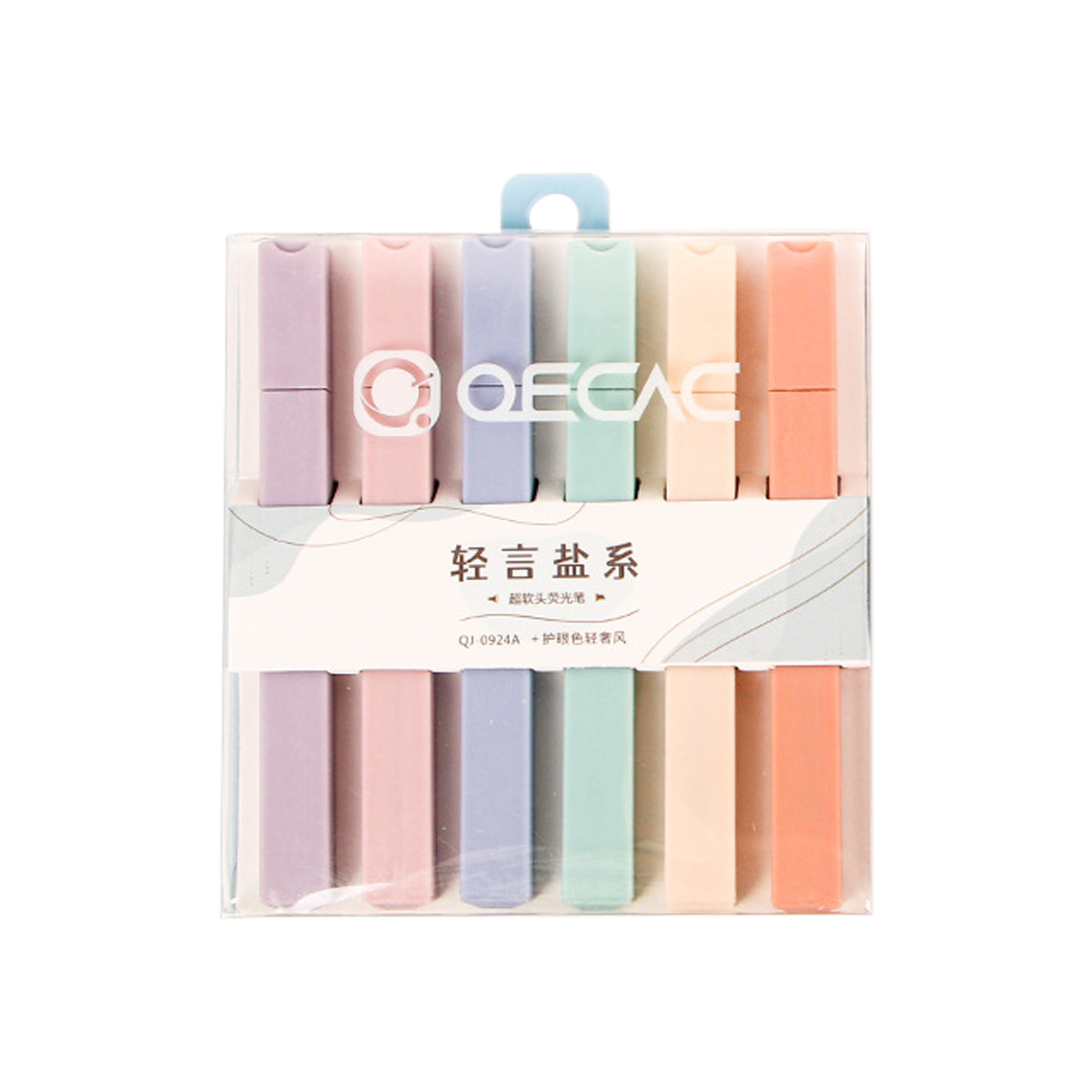 Highlighters with Chisel Tip Macron 6 Assorted Pastel Colors