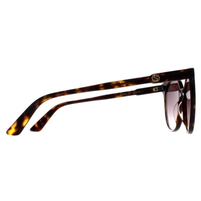 Pre-owned Gucci Sunglasses Gg0488s 002 Dark Havana Brown Gradient