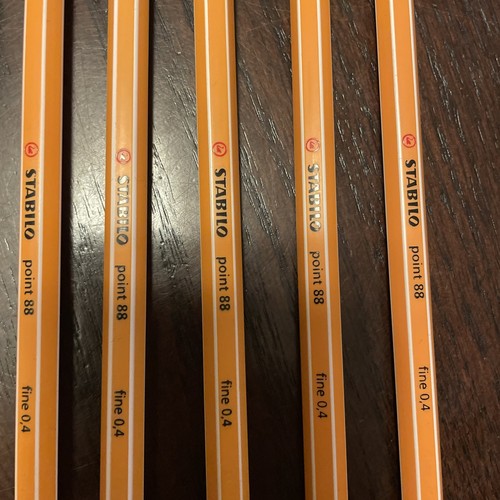 Brand New STABILO Point 88 Fineliner pastel colours 0.4 fine set of 7