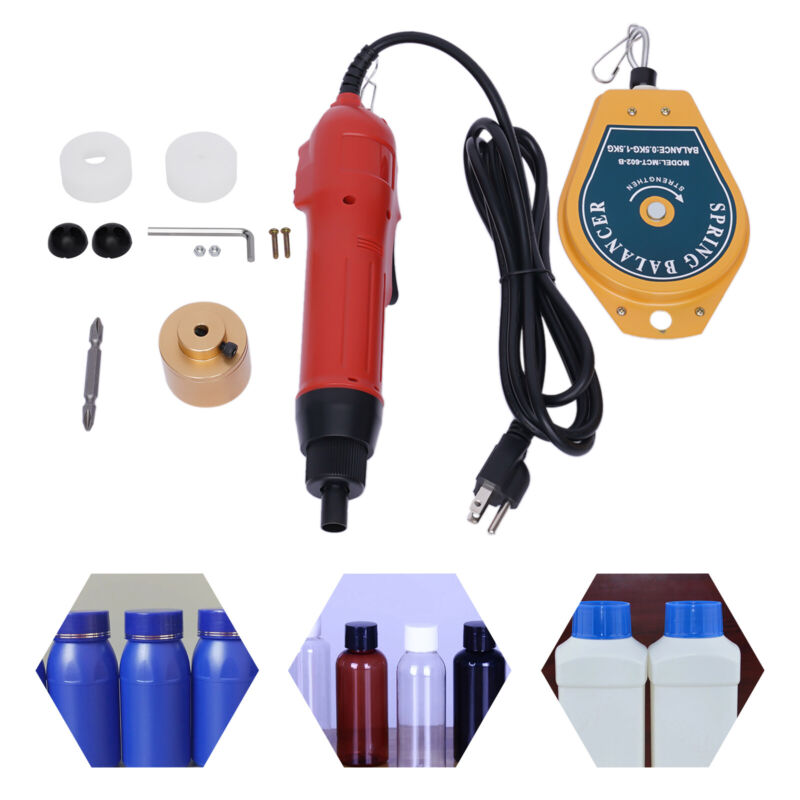 Handheld Electric Bottle Capping Machine 110V 80W Screw Capper Sealing Tool NEW!