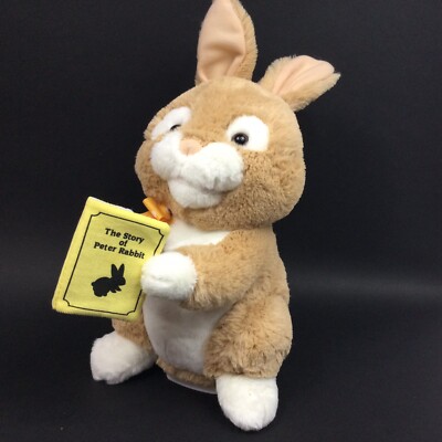 Peter Rabbit Story Telling Tan Bunny Plush by Sound and Light Animatronics WORKS