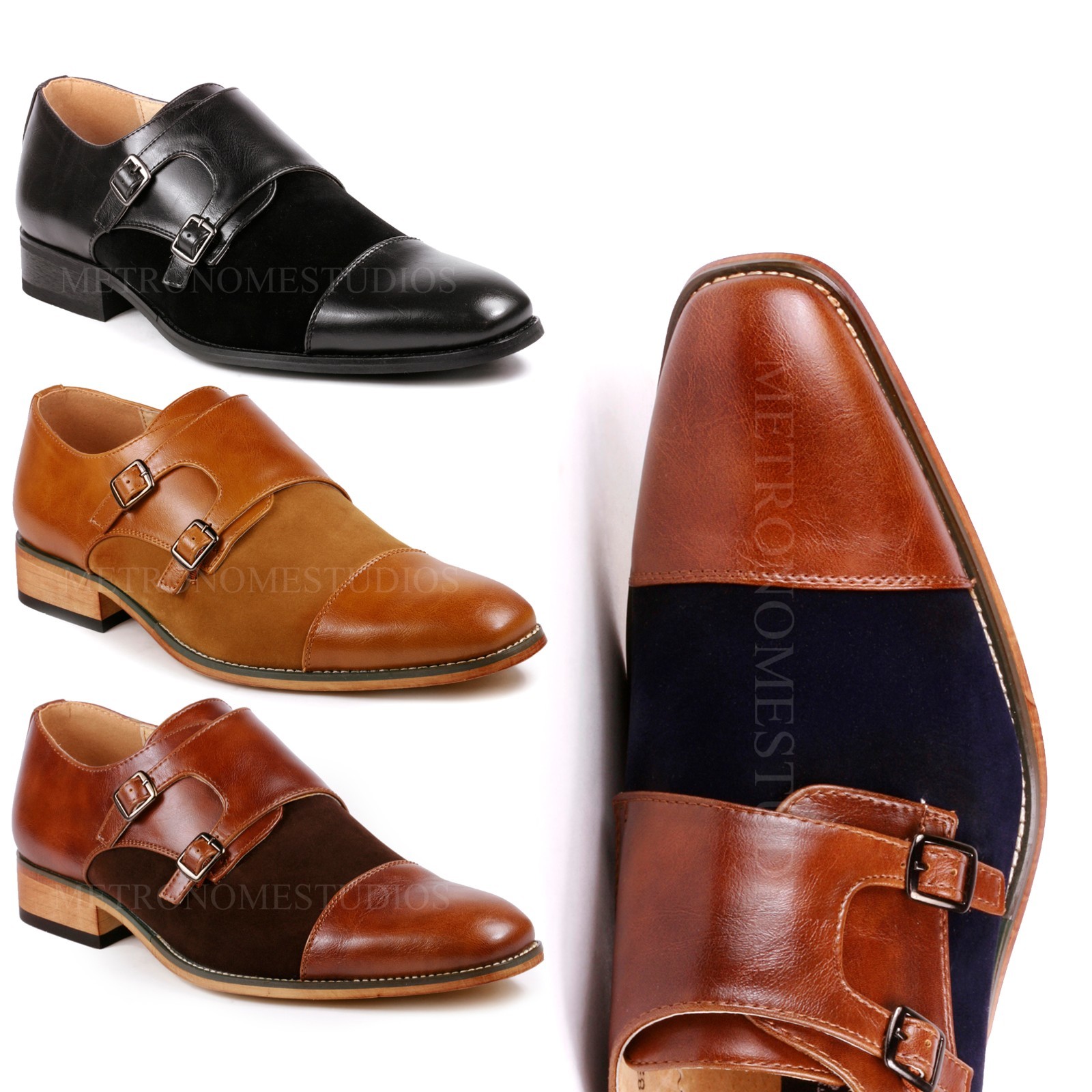van heusen monk strap shoes