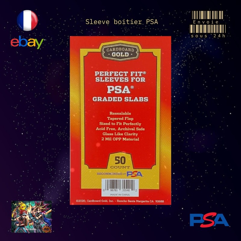 ð«ð· Sleeve Psa X50 - Transparentes, IdÃAl - Pro Fit ProtÃ¨Ge Carte Pokemon ð«ð·