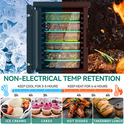 EPP Insulated Food Pan Carrier 82Qt Hot Box Food Warmer Box for 5 Full-Size Pans