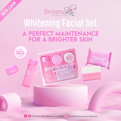 brilliant skin whitening facial essential facial set