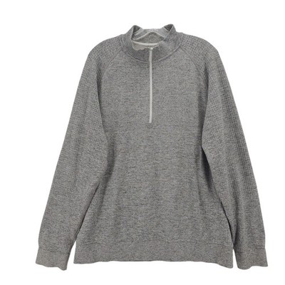 LULULEMON Engineered Warmth Half Zip Sweatshirt Gray Heather Est. Size XL