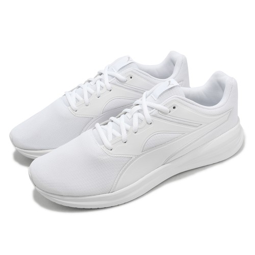 

Puma Transport White Silver Мужские кроссовки унисекс для бега 377028-04, Белый, Transport
