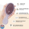 Bituemly 4Pcs Mini Hair Brush, Travel Detangling Brush for Girls Boys Kids Women Men, Pocket Small Hairbrush for Thick Curly Thin Long Short Wet or Dry Hair No Tangle