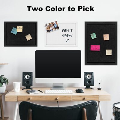 	TORASO Cork Board Bulletin Board with FeltWood Framed Display Bulletin Board	