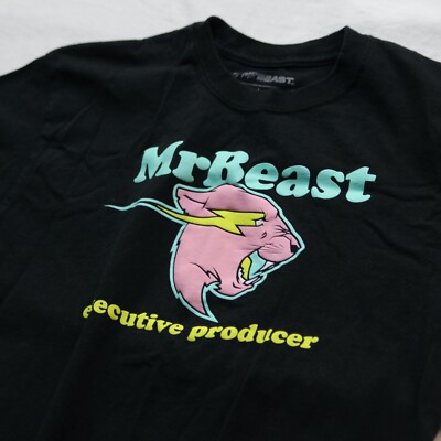 Mr Beast Executive Producer Cat Panther T Shirt Limited Edition YouTube Merch M