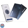 ATUVOS Dual System Air Card Tag Pro 2 Pack, Rechargeable Wallet Tracker Work with Android Google Find Hub or iOS Apple Find My APP (Huawei not Supported), Bluetooth Finder Locator for Wallet/Luggage