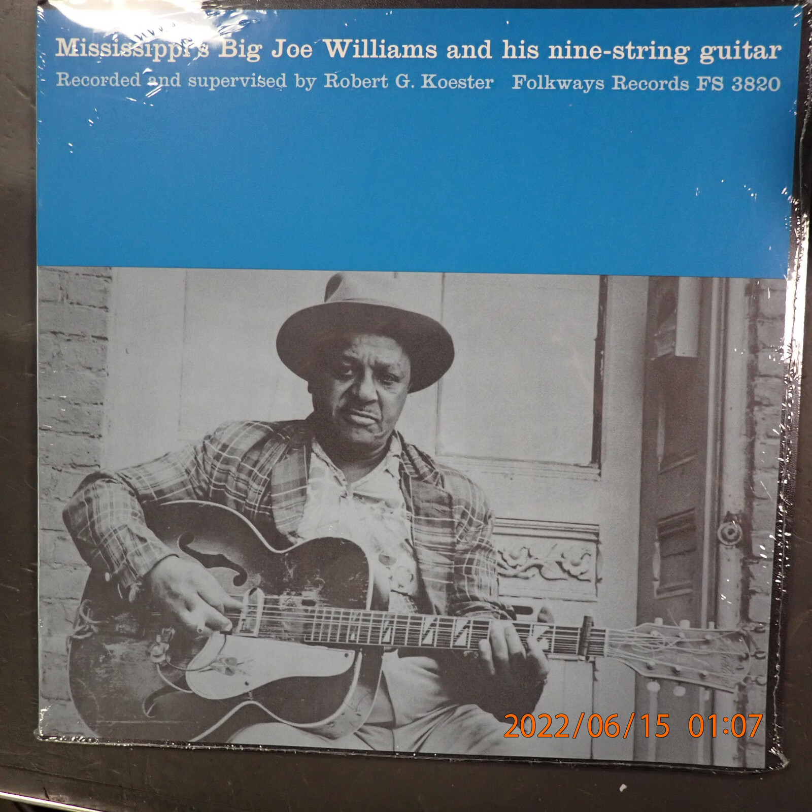 米LP Big Joe Williams Mississippis Big Joe Williams And His Nine String Guitar FS3820 FOLKWAYS /00260 Big Joe Williams – Mississippi's Big Joe Williams And His