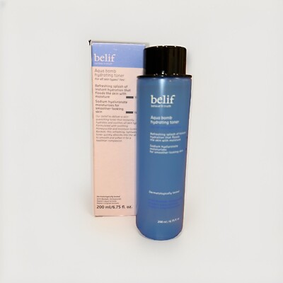 Belif Aqua Bomb Hydrating Toner All Skin Types 200ml/6.75 fl oz NEW IN BOX