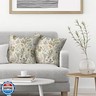 AEIOAE Spring Pillow Covers 18x18 Inch Set of 2,Sage Green Wild Flower Plant Throw Pillows Case,Seasonal Floral Outdoor Decorative Square Linen Farmhouse Decor Cushion Covers for Home Sofa Bed Couch