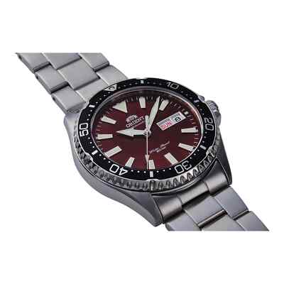 Pre-owned Orient Watch - Ra-aa0003r For Male Wine Red In Steel