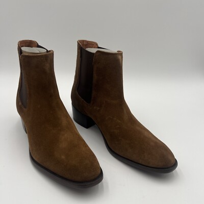 FRYE  Women's Suede Dara Chelsea Boot Chestnut Size 8.5 M
