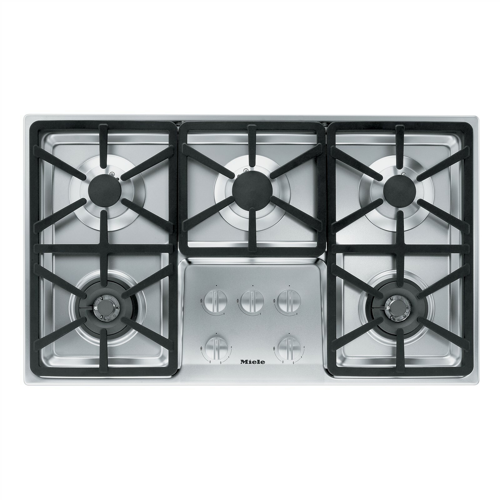 Miele Km3474g 36 Stainless Steel Gas Cooktop With 2 Dual Wok