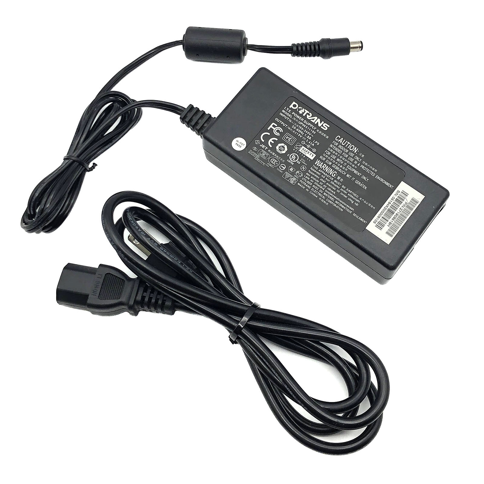 TOP CHARGEUR Netzadapter 19 V – Ersatz Für HIPRO HP-A0652R3B, Mit 120 Cm Kabel & Sicherheitsschutz