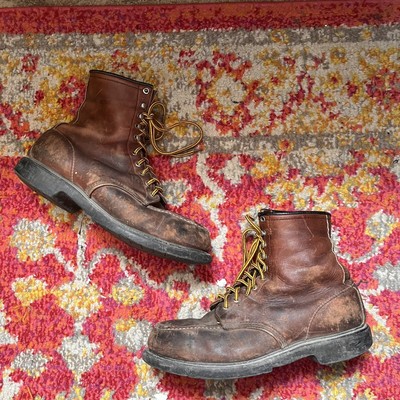 Vintage Red Wing Lace-up Moc-toe Work Boots Men's Size 11 EEE Style 1440