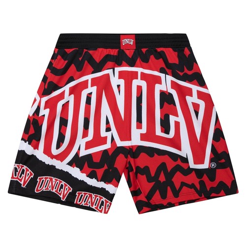 

СУБЛИМАЦИОННЫЕ ШОРТЫ MITCHELL - NESS NCAA JUMBOTRON 2.0 UNLV RUNNIN REBELS, Black/red