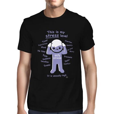 1Tee Mens This Is My Stress Level, It's Unusually High T-Shirt