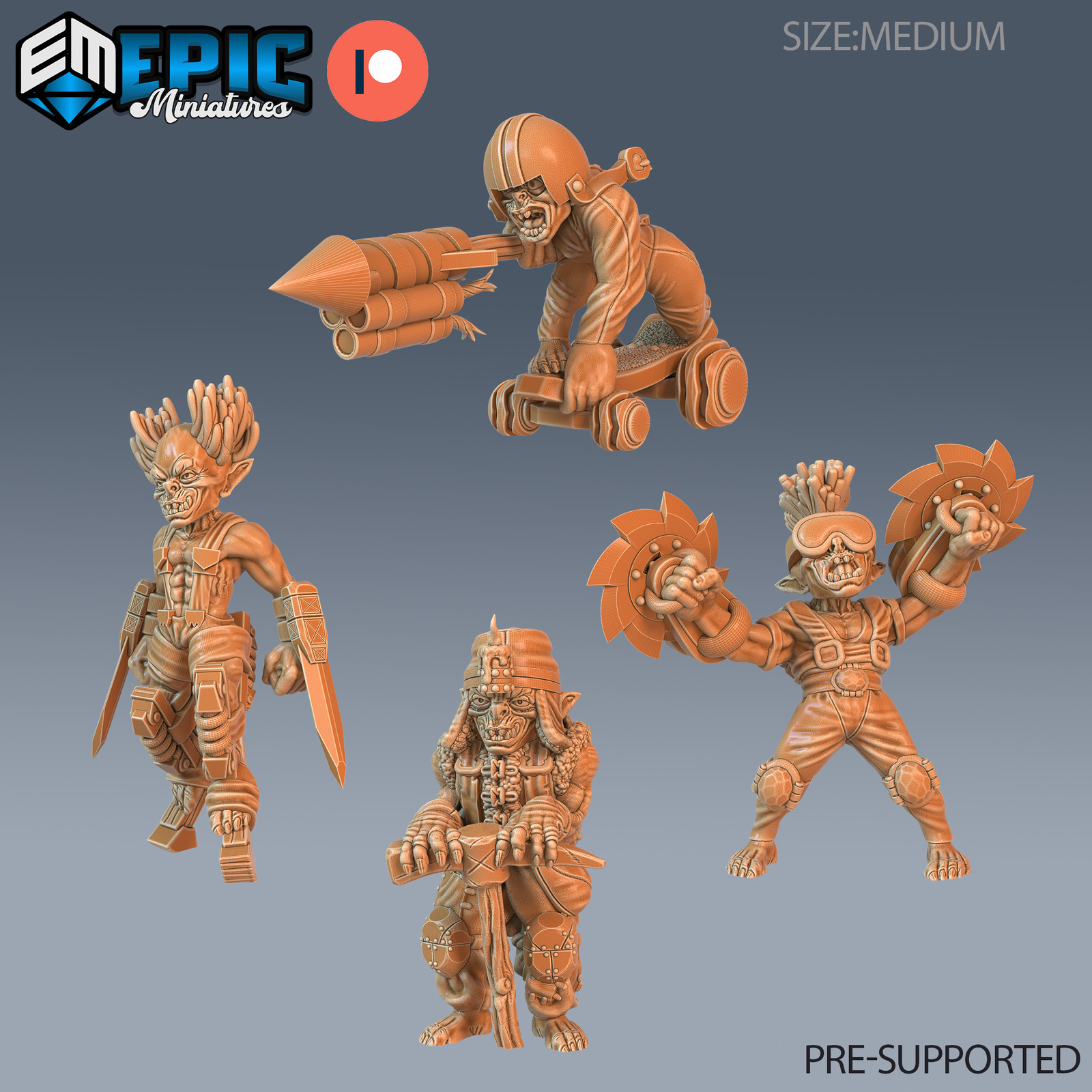 Sci Fi Steam Goblin  28mm scale Wargaming Figures Tabletop Games  - Picture 2 of 6