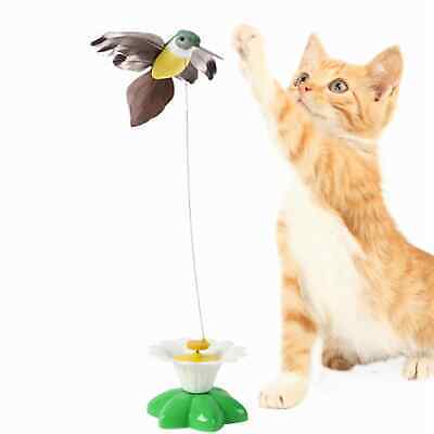 Cat Teaser Toy Rotatable Pet Supplies Hummingbird Shape Electric Interactive Toy