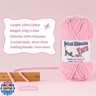 2 * 100g/3.5oz Fluffy Chenille Yarn for Crocheting, Chunky Velvet Yarn for Crochet Amigurumi, Used for Making Baby Yarns Blanket, Clothes, Pattern Knitting Creations (Apricot Color)