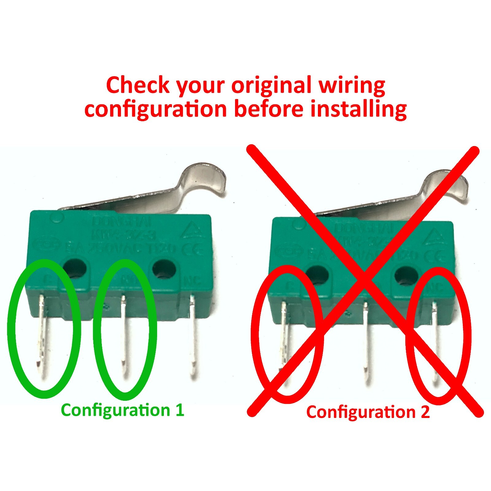 MICRO SWITCH PCB Circuit Board for Shark HV391 HV390 HV392 Donghai KW4-3Z-3A