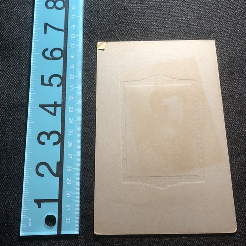 Vintage Antique Photo~ Lace Victorian Era Lady Portrait In Folder Antique Sepia