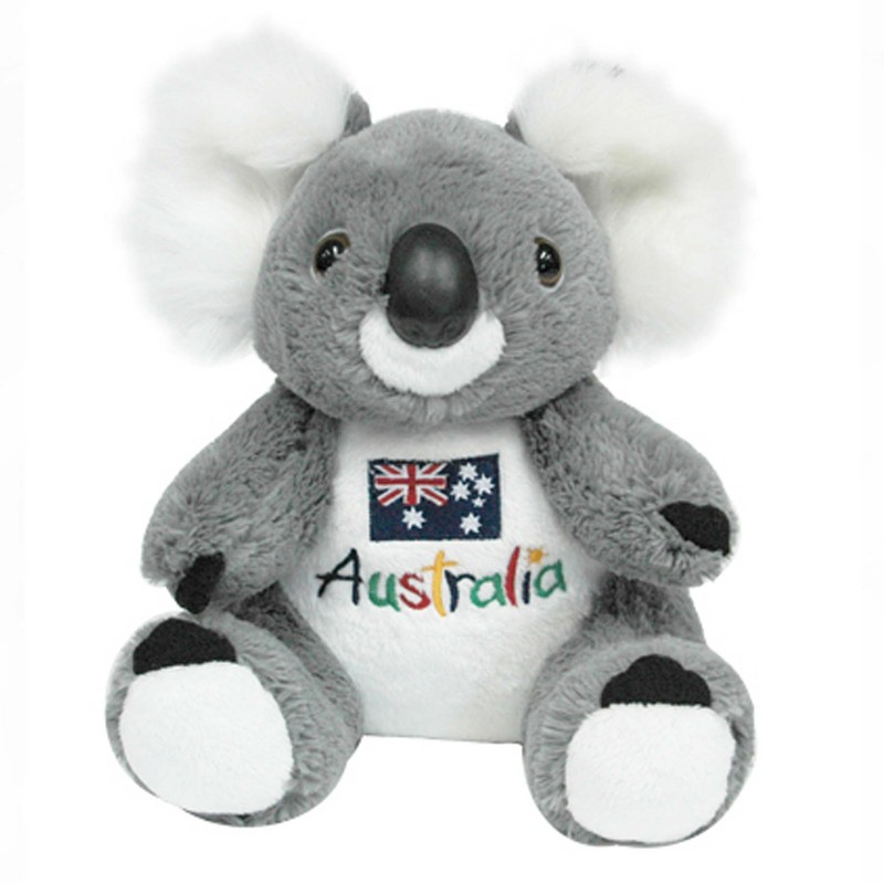 G'DAY KOALA W/AUSTRALIA EMBROIDERY STUFFED ANIMAL PLUSH TOY 22cm *FREE