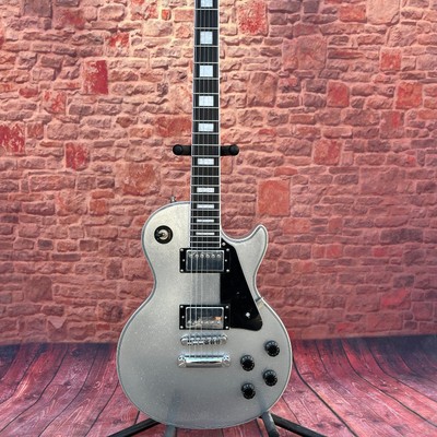 New M2M LP Custom Silver Sparkle Metal Flake TRG Stinger electric guitar US