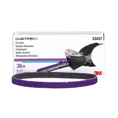 3M Cubitron II 33437 786F Series File Belt, 3/8 in W x 13 in L (3M 33437)
