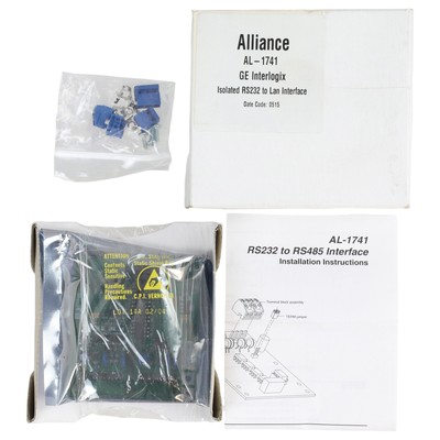 GE Interlogix Alliance AL-1741 Isolated RS232 to RS485 Lan Interface Module