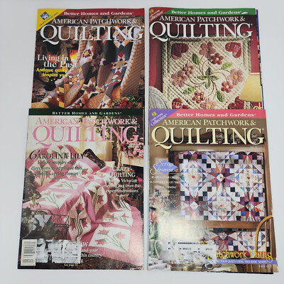 Lot of 4 BHG 90s American Patchwork and Quilting Magazines w/Pattern Sections
