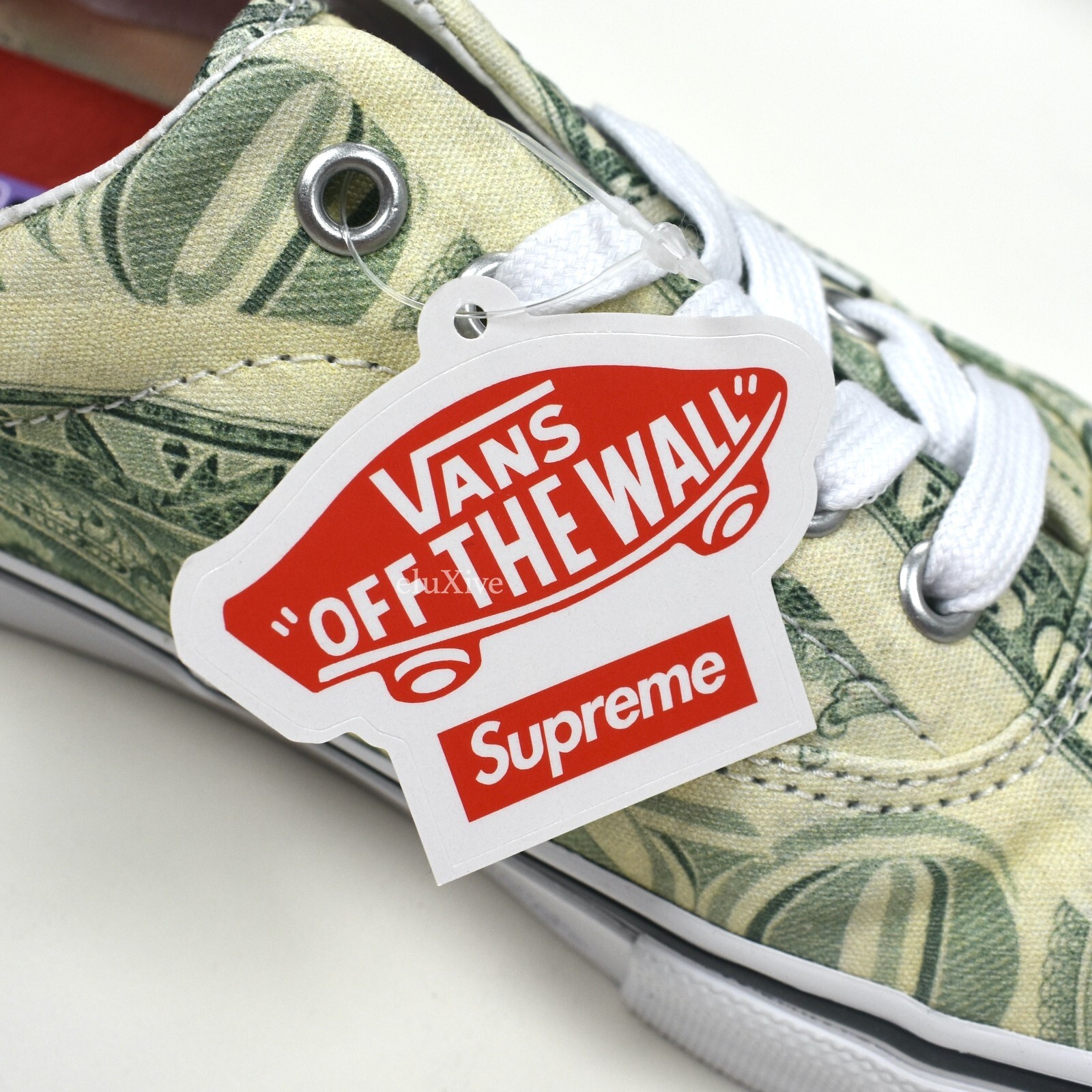 NWT Supreme Vans Dollar Bill Money Print Skate Era Sneakers Men's