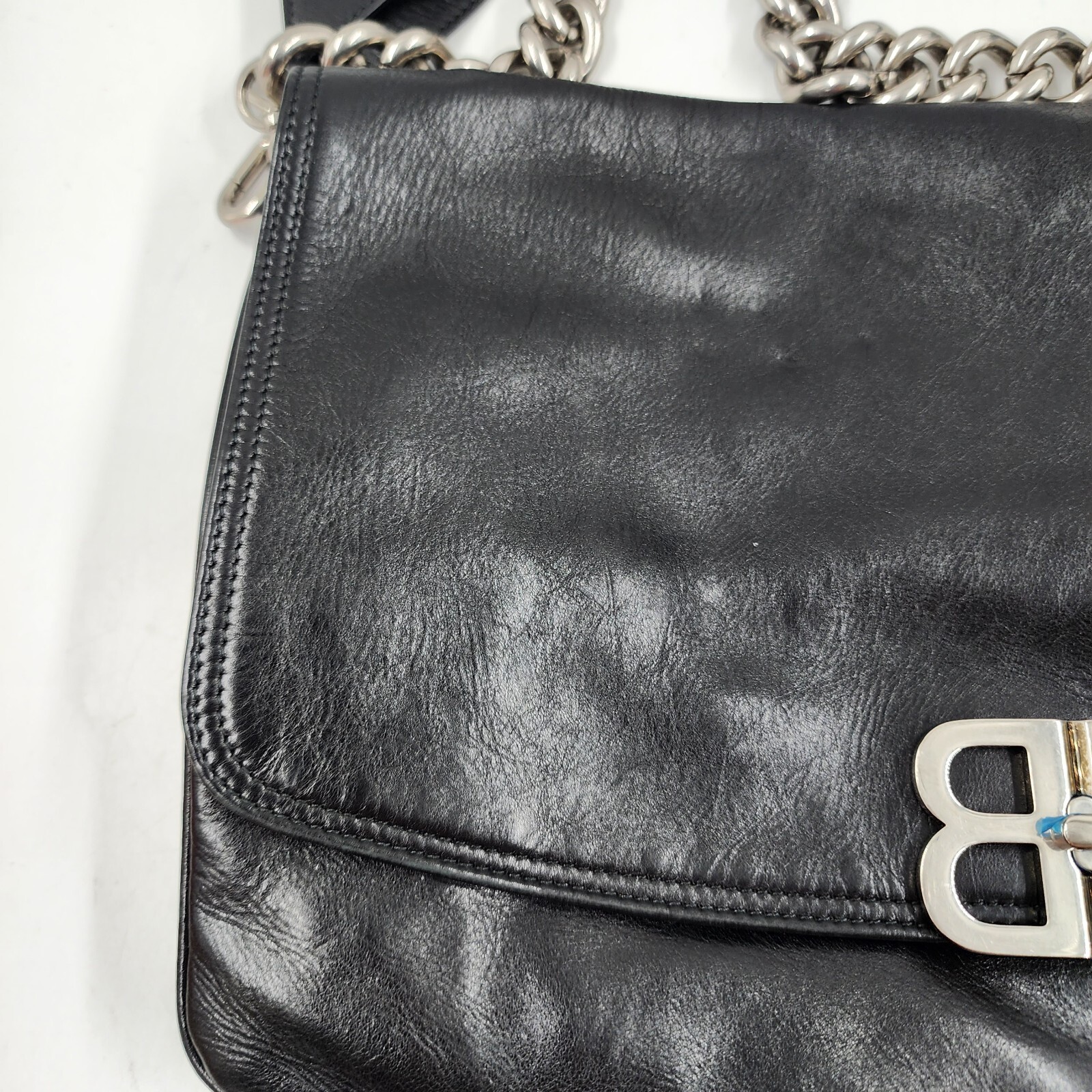 【BALENCIAGA】BB FLAP SHOULDER BAG Balenciaga BB Soft Small Flap leather shoulder bag Balenciaga