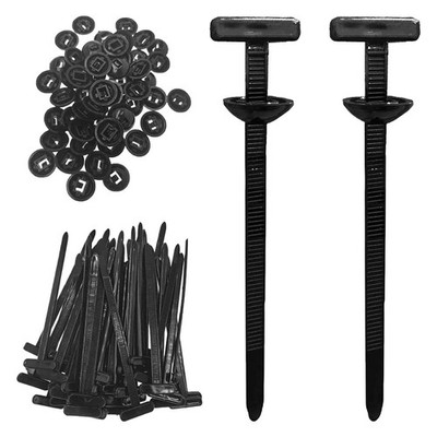 Ajuanbazha 100 Fibbia Universale in Nylon per Fascette Fermacavi