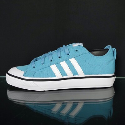 Adidas Nizza Low Adv Men s Size 9.5 Sneaker Skateboarding Shoe Blue Trainer #081