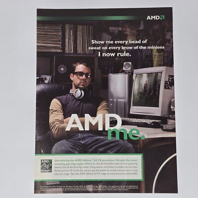 AMD Athlon 64 FX Processor PC Show Me Print Ad/Poster Official Promo Art