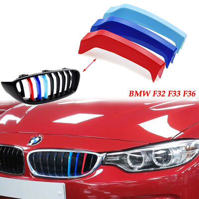 M-Color Grille Insert Trim Strips for BMW F32 F33 F36 4 Series M-Sport 2014-2018