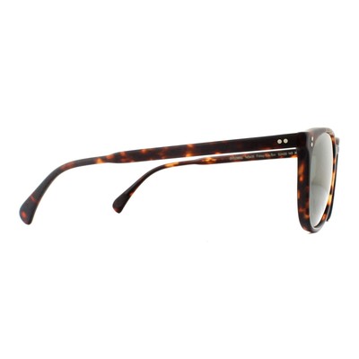 Pre-owned Oliver Peoples Sunglasses Finley Esq 5298su Sable Tortoise G15 Polarized Vfx In Green