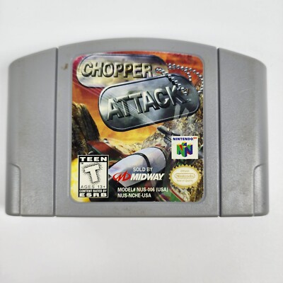 Chopper Attack (Nintendo 64 N64, 1998) Cartridge Only, Tested/Working
