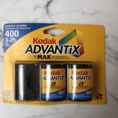 2x Kodak Advantix 400 25 Exposures Camera Film Advanced Photo System 50 Pictures