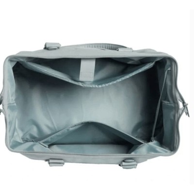 Pre-owned Beis Weekender Bag In Slate Blue Grey In Gray