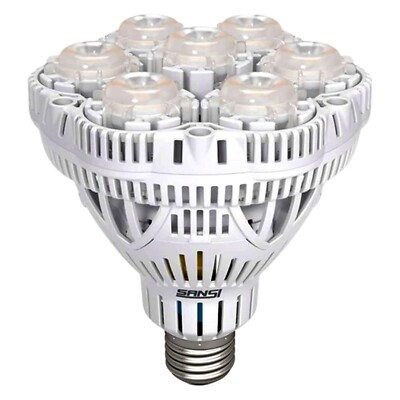Grow LED 400W Pflanzenlampe Vollspektrum für Zimmerpflanzen E27 230V SANSI CE
