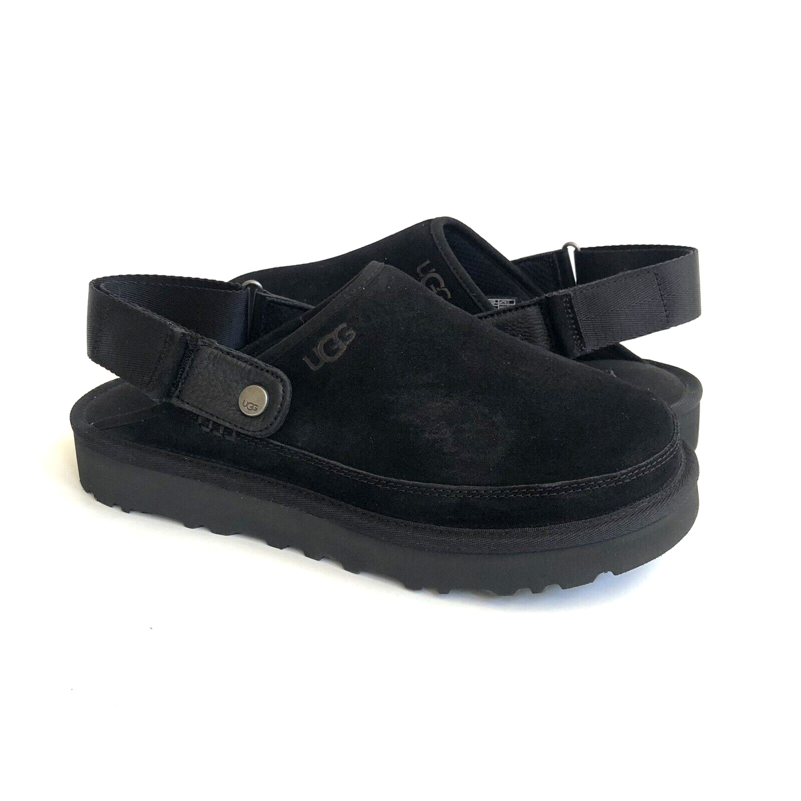 UGG MEN GOLDENCOAST BLACK SLIP ON STRAP CLOG US 10 / EU 43  display picture 1