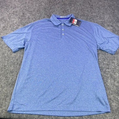 Nike Golf Dri Fit Performance Athletic Fit Polo Shirt Men s L Blue New