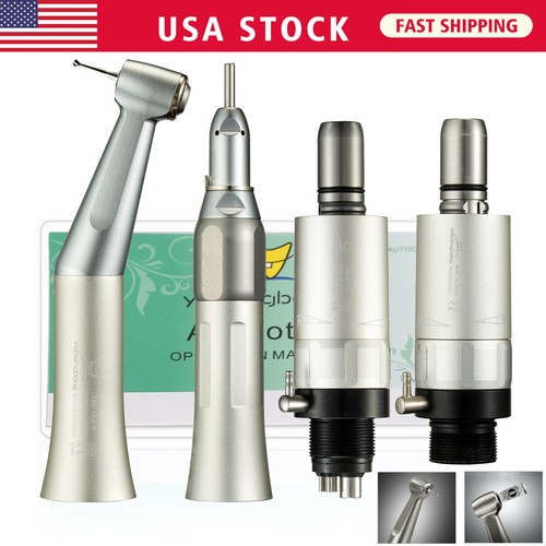NSK Style Dental Slow Low Speed Handpiece Contra Angle Straight Air Motor FX YX